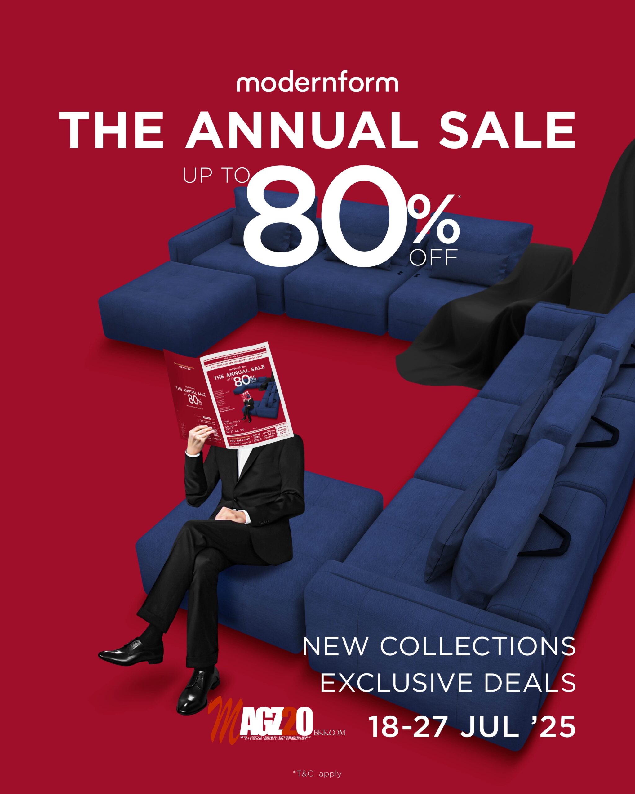 Modernform The Annual Sale 2025 ดีลใหญ่ ดีไซน์ใหม่ ลดแรงสูงสุด 80%