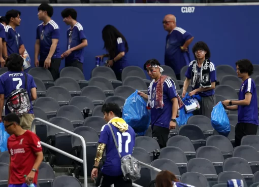 Japanese football fans have gone viral again.