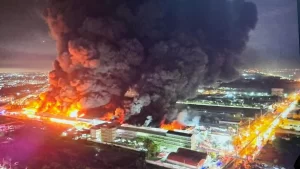 Huge furniture factory fire in Bangkok still raging, uncontrolled 20 hours later