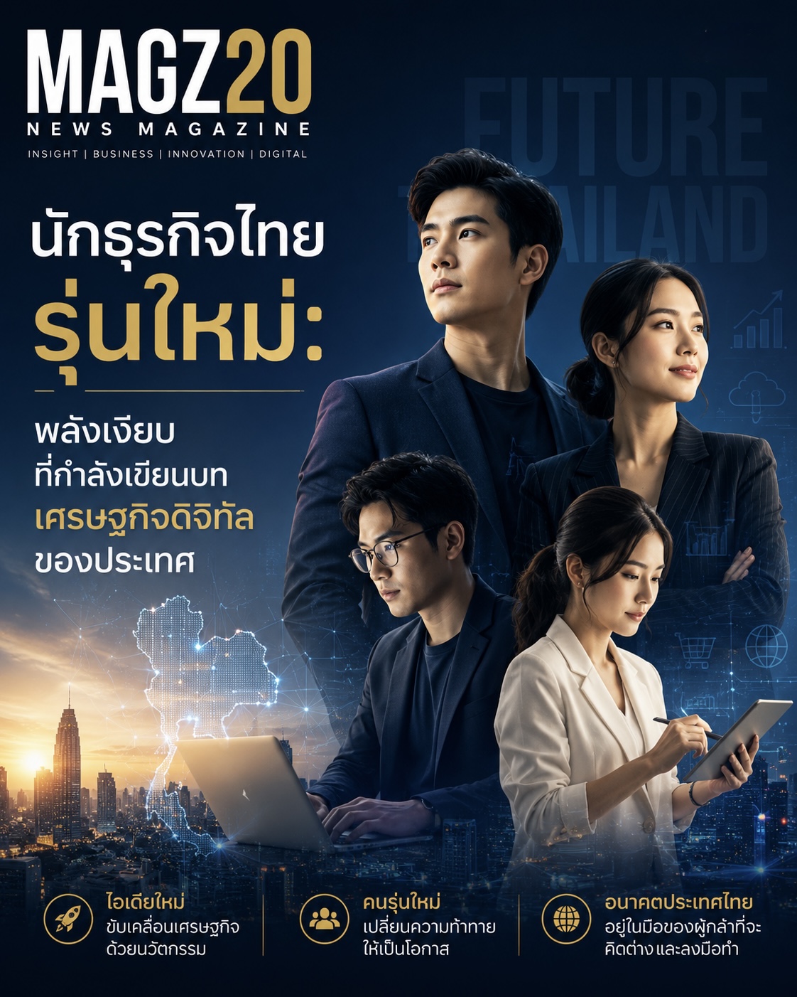 นักธุรกิจไทยรุ่นใหม่: พลังเงียบที่กำลังเขียนบทเศรษฐกิจดิจิทัลของประเทศ