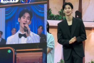 Kim Soo-hyun makes first TV appearance in a year after dating controversy.